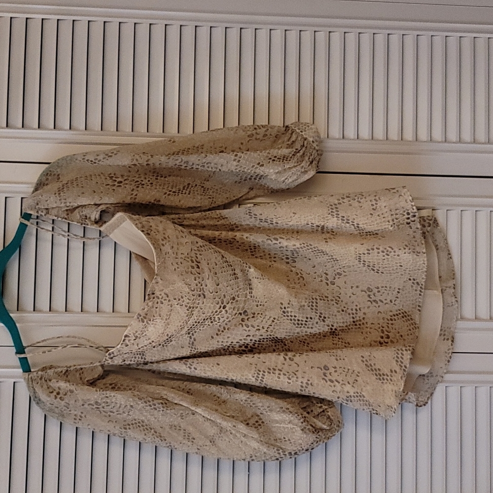 Haute Hippe snake print blouse